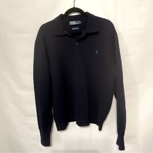 Polo by Ralph Lauren 100% Lambs wool long sleeve polo sweater Size extra large